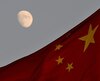 Chine lune drapeau
