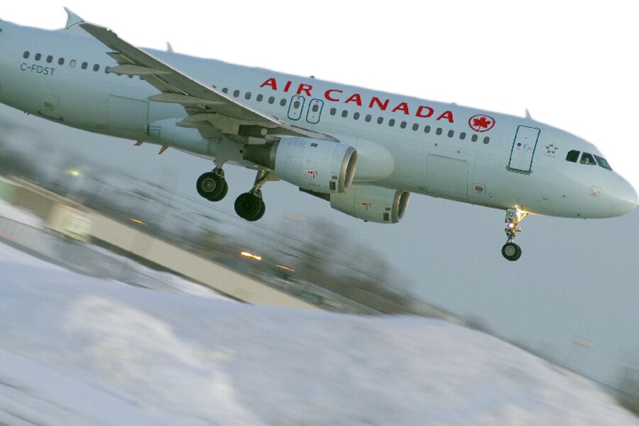 Un airbus A320 d'Air Canada.